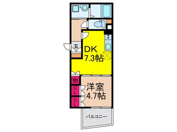 チェーロ道明寺の物件間取画像